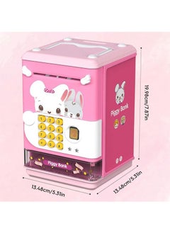 Garlo Piggy Bank Toy Electronic Mini ATM Savings Machine with Personal Password & Simulate Fingerprint Unlock - Music and Light Toy for Kids, Boys and Girls Age 3-8 Years  - Image 5