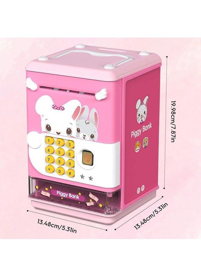 Garlo Piggy Bank Toy Electronic Mini ATM Savings Machine with Personal Password & Simulate Fingerprint Unlock - Music and Light Toy for Kids, Boys and Girls Age 3-8 Years  - Image 5