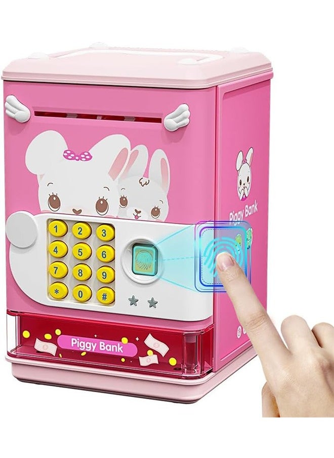 Garlo Piggy Bank Toy Electronic Mini ATM Savings Machine with Personal Password & Simulate Fingerprint Unlock - Music and Light Toy for Kids, Boys and Girls Age 3-8 Years  - Image 1