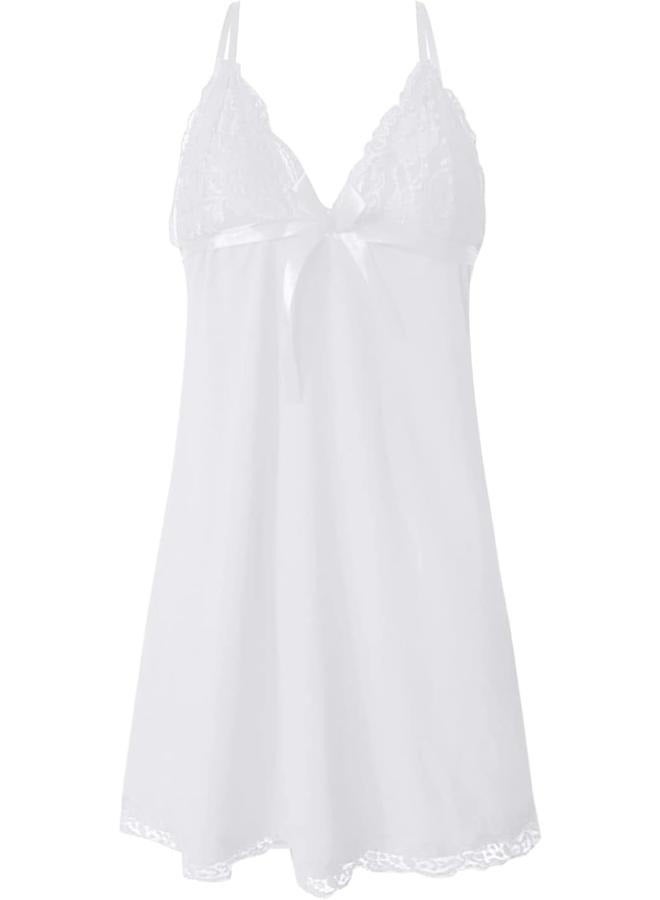 ملابس داخلية نسائية مفتوحة ثونغ دانتيل فستان سهرة دانتيل رقبة V رقم: 05 - Image 1