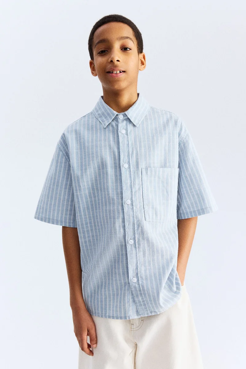 H&M Short-sleeved cotton shirt