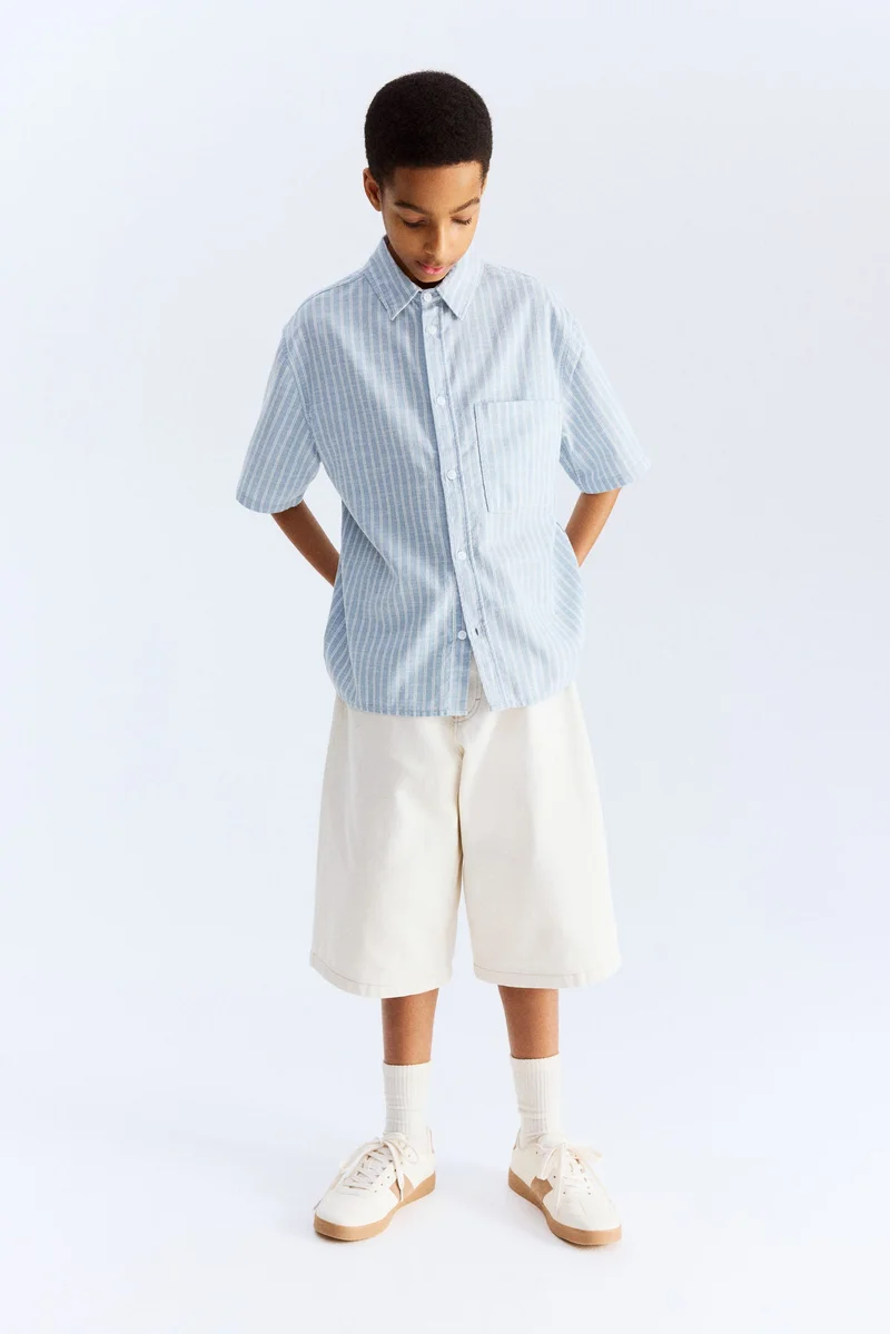 H&M Short-sleeved cotton shirt