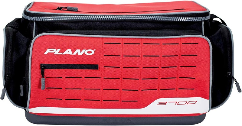 PLANO Weekend Series 3700 Deluxe Tackle Case, Large, Red Fabric, Includes 2 3700 Stowaway Utility Storage Boxes, Soft Fishing Tackle Bag, Premium Storage - Image 2