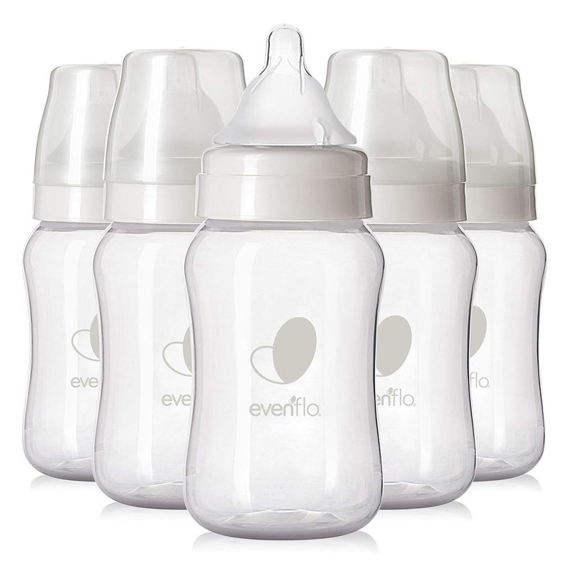 Evenflo Feeding Premium Proflo Venting Balance Plus Wide Neck Baby, Newborn and Infant Bottles - Helps Reduce Colic - 9 Ounce (Pack of 6) - Image 1
