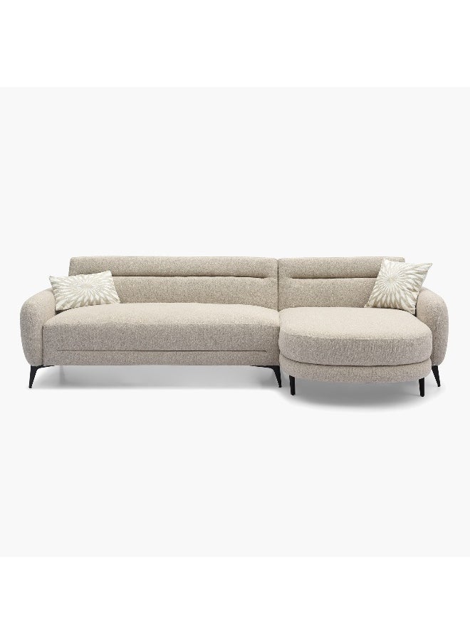 Home Box Prato NXT 3-Seater Reversible Fabric Corner Sofa Bed with 2 Cushions  - Image 2