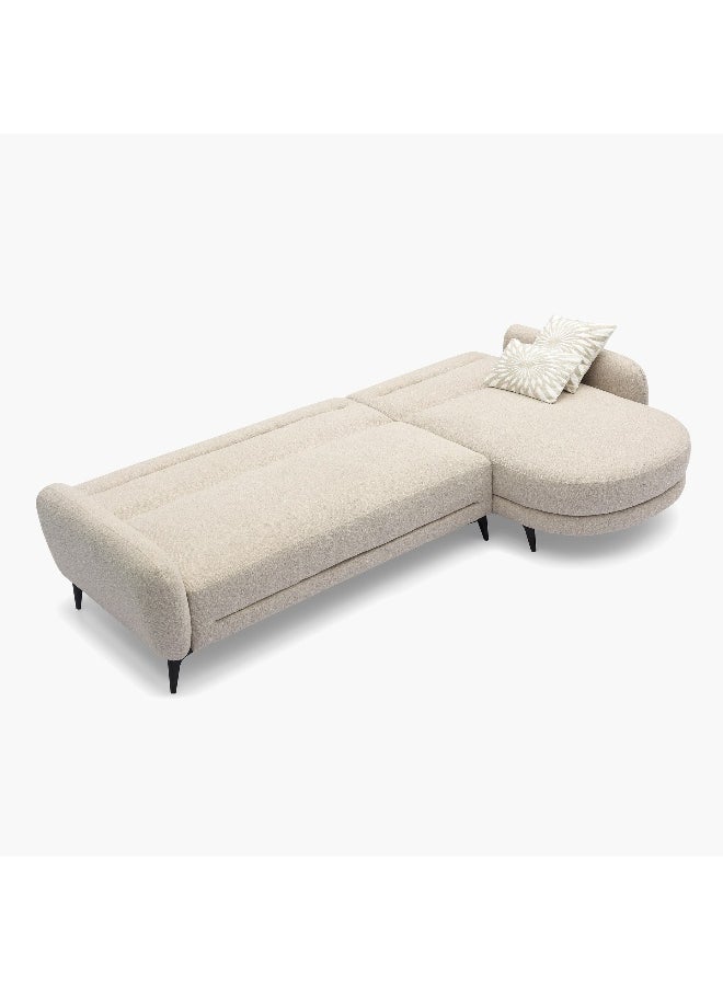 Home Box Prato NXT 3-Seater Reversible Fabric Corner Sofa Bed with 2 Cushions  - Image 5