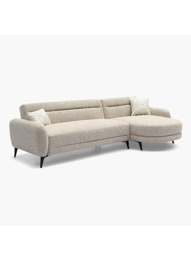 Home Box Prato NXT 3-Seater Reversible Fabric Corner Sofa Bed with 2 Cushions  - Image 3