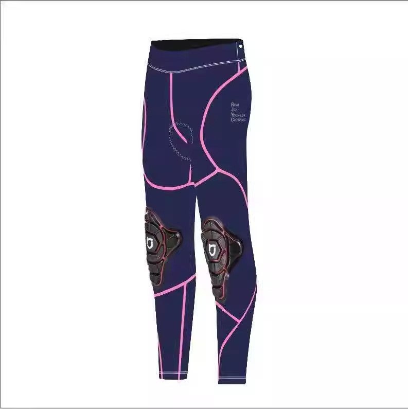 Generic Milk Tea Same Pants Ride Balance Car Pants Spring and Autumn Sports Fitness Pants Fleece pink line protective gear spring and autumn trousers 