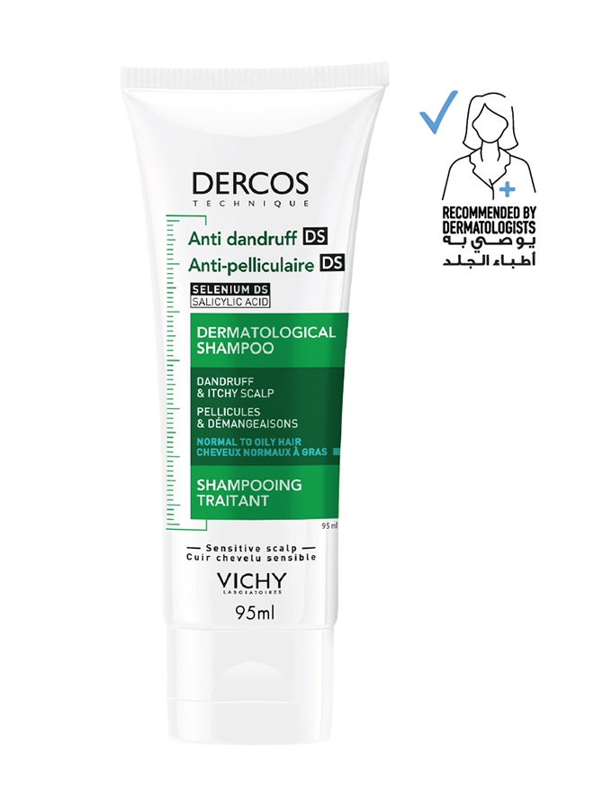 Vichy Dercos Anti Dandruff Shampoo for Normal to Oily hair For Men & Women 95ml 95ml - Image 1