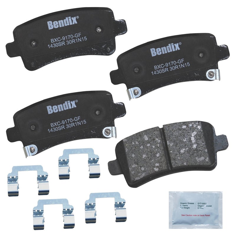Bendix Priority1 CFC1430SR Ceramic Rear Brake Pads for Select Models Buick Allure, LaCrosse, Regal, Cadillac XTS, Chevrolet Impala, Malibu, Malibu Limited, Saab 9-5 - Image 5