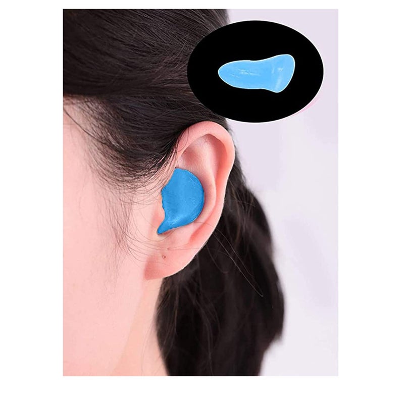 SOLARAE سدادات أذن للنوم، سدادات أذن سيليكون، سدادات أذن للنوم مع حماية من الضوضاء عالية الديسيبل، سدادات أذن مقاومة للماء للنوم والتعلم والسباحة وإلغاء الضوضاء - Image 5