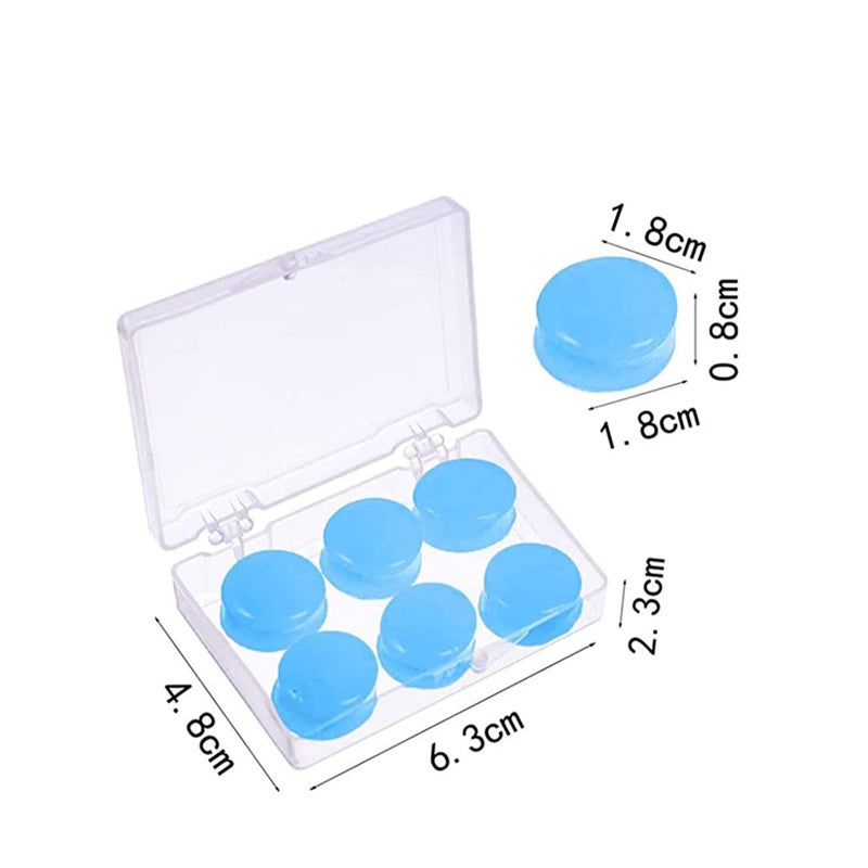 SOLARAE سدادات أذن للنوم، سدادات أذن سيليكون، سدادات أذن للنوم مع حماية من الضوضاء عالية الديسيبل، سدادات أذن مقاومة للماء للنوم والتعلم والسباحة وإلغاء الضوضاء - Image 2