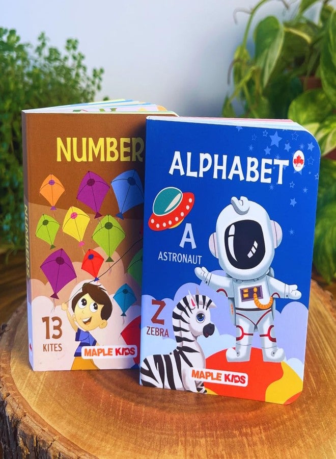 Brainytots Alphabets and Numbers Board Books for Kids | Early Learning Book with Big Pictures | Educational Books for Babies and Toddlers, Language Development and First Reading - Image 1
