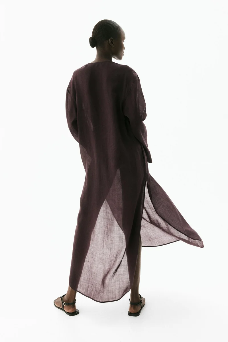H&M Ramie kaftan dress