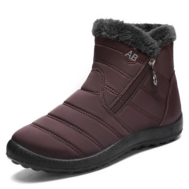 Cotton Shoes 2025 Winter Temu Custom-Made Snow Boots Warm High-Top Cotton Boots For The Elderly Long-Tube Cotton Boots - Image 1