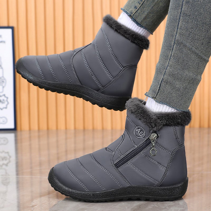 Cotton Shoes 2025 Winter Temu Custom-Made Snow Boots Warm High-Top Cotton Boots For The Elderly Long-Tube Cotton Boots - Image 5