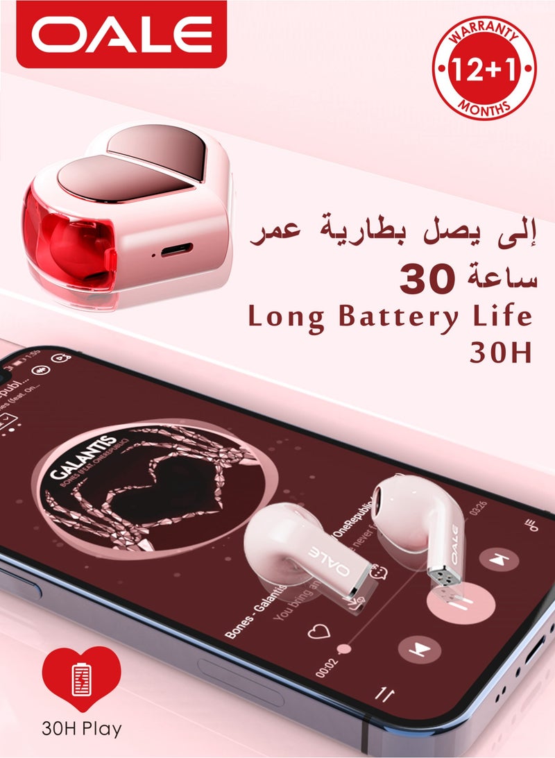 OALE iFree 10 TWS Earbuds, 30H Playtime, ENC Noise Cancellation, Touch Sensor Control, Unique Design, Bluetooth 5.3, Type-C Charging Case - Image 1