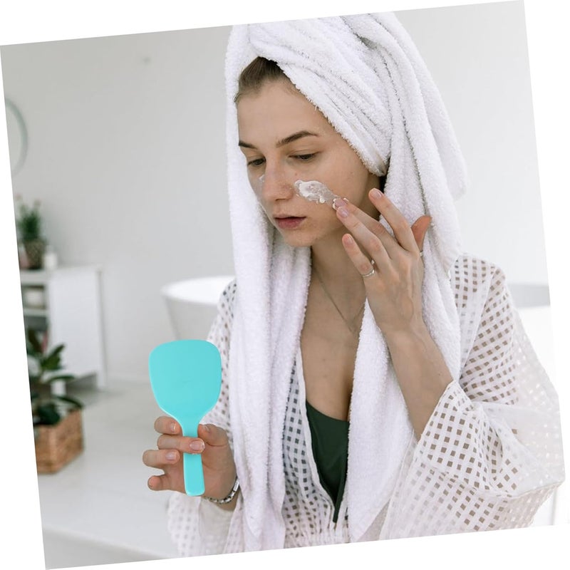 8pcs Handheld Pocket Mirrors Candy Colors Single-Sided Makeup Mirrors Portable Mini Cosmetic for Women Travel in Green Purple Pink Sky Blue - Image 4