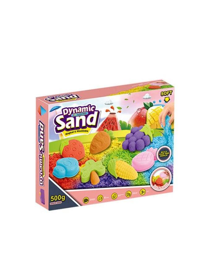 Space Sand Full Set Of Power Magic Tray Suit Children Play Toy With Fruit Ice Cream Mold Product-Specifications:Fruit  - Image 1
