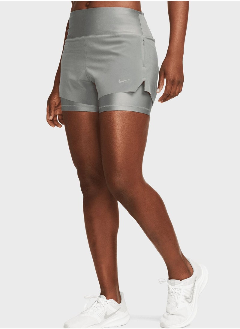 Nike - Drifit Swift Mid Rise 2In1 3'' Shorts - Image 1
