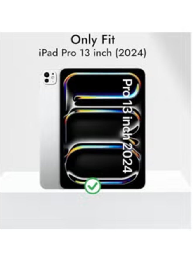 "2024 iPad Pro 13-Inch Smart Case with Pencil Holder – Pink, Touch ID Compatible & Auto Wake/Sleep" - Image 2