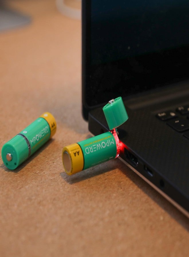 بيولايت بطاريات BioLite Viri القابلة لإعادة الشحن من نوع AA، عبوة من قطعتين، منفذ USB للشحن، سعة 1200 مللي أمبير، قابلة لإعادة الشحن حتى 1000 مرة، بديل للبطاريات القلوية - Image 5
