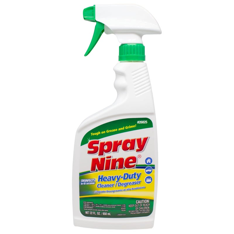 Spray Nine 26825 Heavy Duty Cleaner, Degreaser & Disinfectant for Kitchens, Bathrooms, Yard Equipment, Automotive & Industrial 22 Fl Oz. (Pack of 1) - Image 1