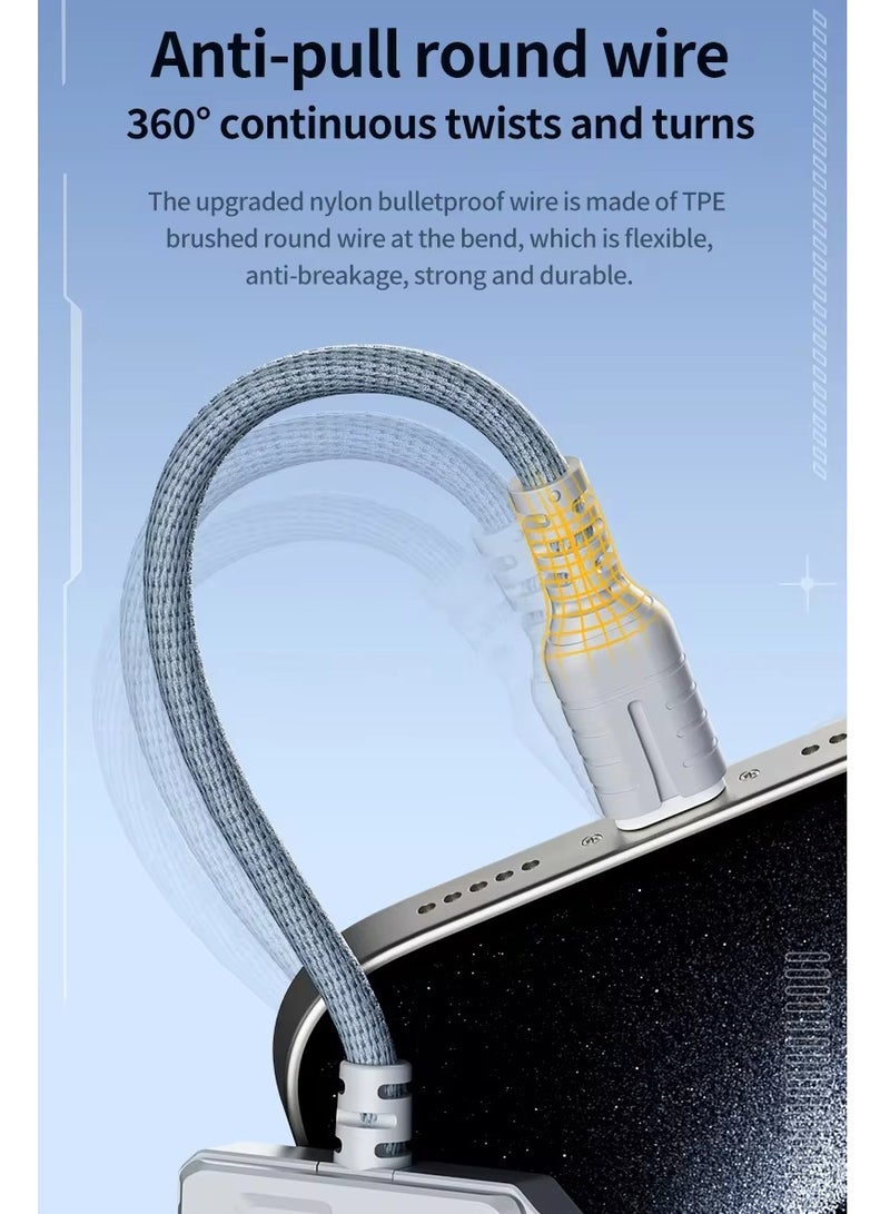 Plextone GS1 2 in 1 Fast Charging Adapter Type-C Pd USB-C to Dual Type-C Ports Type-C to Audio Cable 60W High Definition Fast Charging Adapter White - Image 4