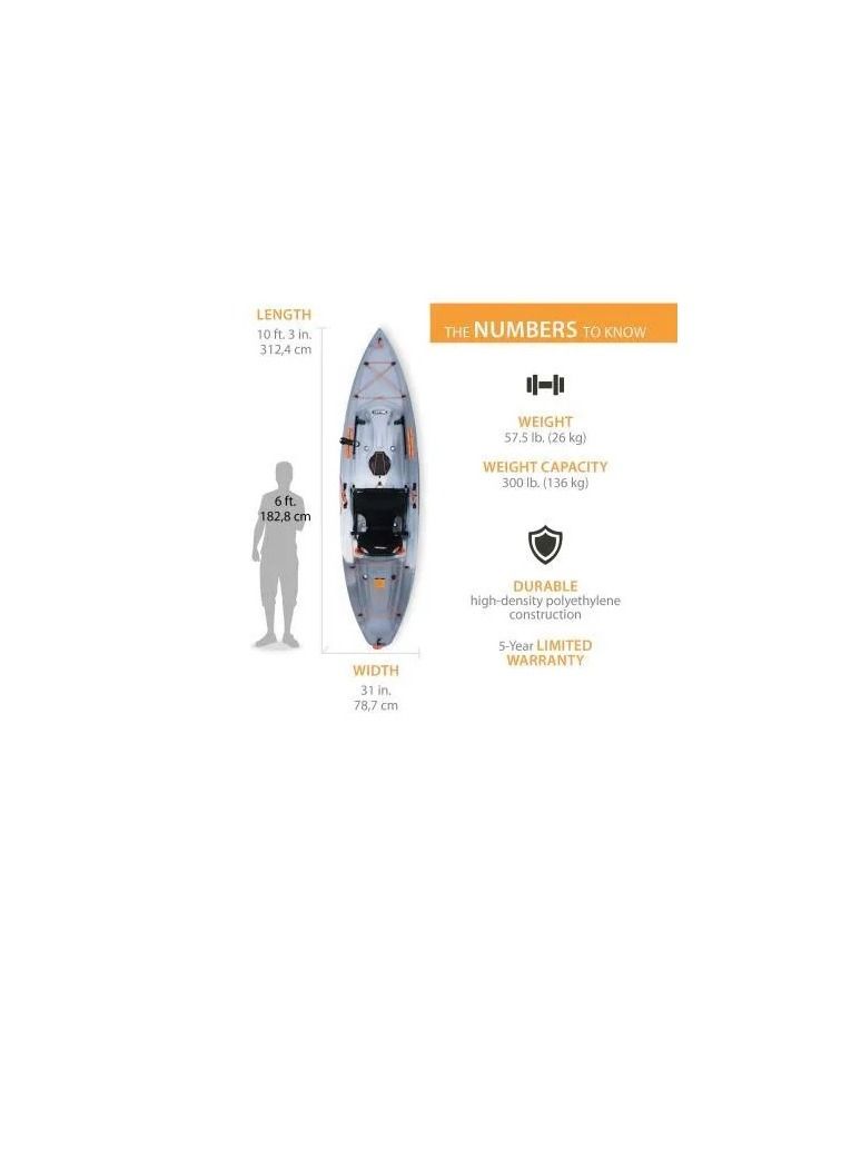 Lifetime Tamarack Pro Angler - 10'3" Eclipse Fusion - Image 2