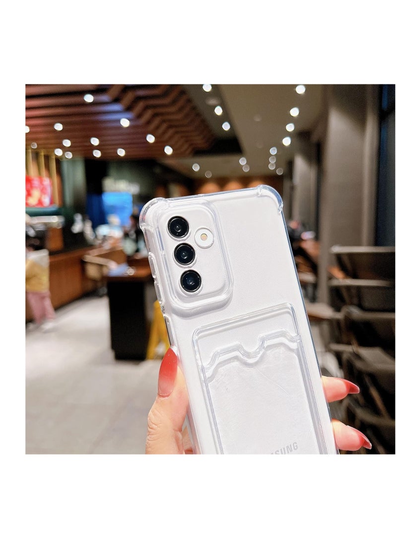 Case Compatible with Samsung Galaxy A55 5G Case Cover Premium Slim Soft Shockproof Wallet Case with Card Holder and Camera Protection for Samsung A55 by Grabist Clear (Samsung Galaxy A55 5G) - Image 2