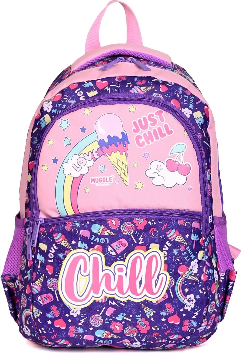 muggle MU-6870 Ice Cream School Backpack Set of 2