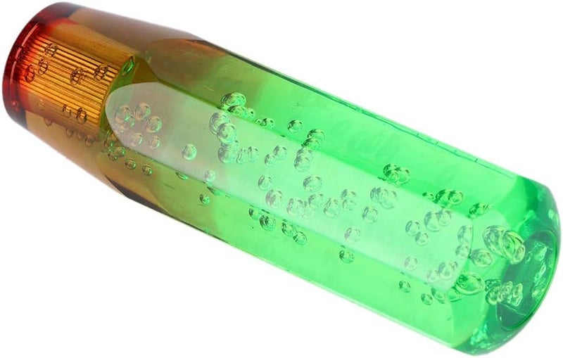 Universal Two Color Crystal Shift Knob, Manual Gear Stick Lever Head with Ergonomic Design, Includes 8mm and 10mm Threaded Adapters for Most Manual Vehicles (Green and Brown) - Image 3