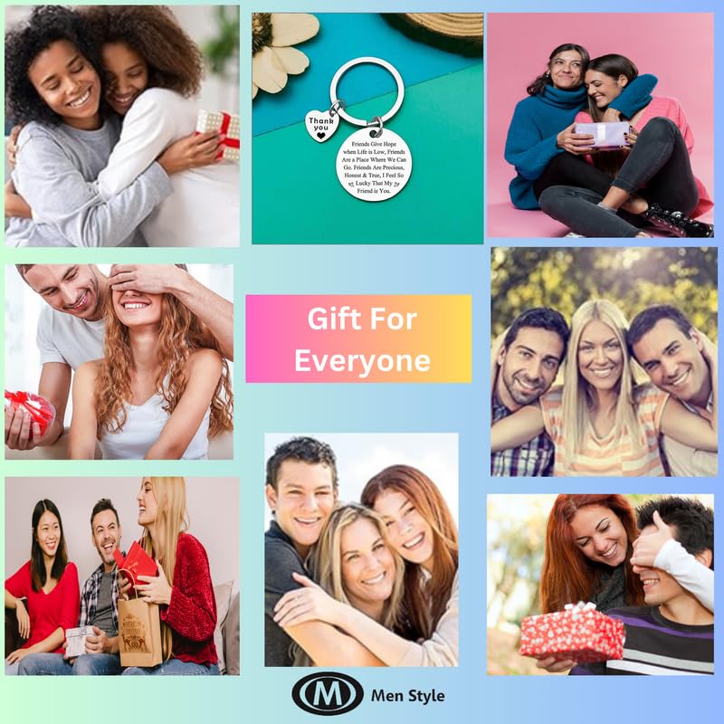 M Men Style Friends Give Hope - Bestie Birthday Friends Friendship Engraved Keychain Gifts Skey202492 - Image 3