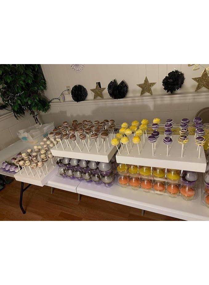 كرافت ماجيك مجموعة من 12 قطعة من كتل الفوم الصناعي 6×4×1 بوصة | مستطيلات بيضاء من البوليستيرين / الفوم للتماثيل الفنية، النمذجة، الأعمال اليدوية، ترتيب الزهور والمشاريع المدرسية - Image 2