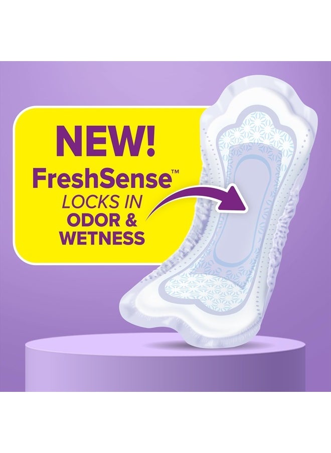 Poise - Incontinence Pads & Postpartum Incontinence Pads, 6 Drop Ultimate Absorbency, Long Length, 45 Count, Packaging May Vary - Image 1