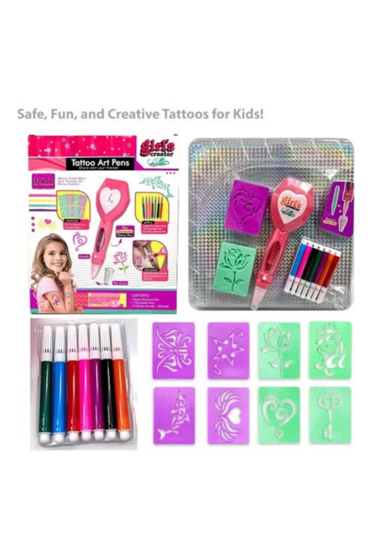 حديقة الألعاب مجموعة وشم مؤقت للأطفال - مجموعة أقلام رسم وفنون إبداعية للبنات والأولاد من سن 6 إلى 12 عامًا - مجموعة هدايا وهدايا للحفلات - Image 5