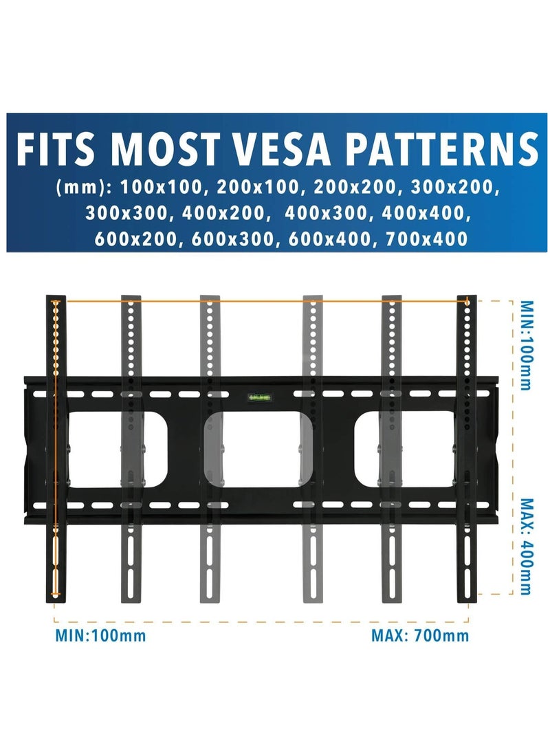 ELTRAZONE TV Wall Mount Bracket Compatible with Samsung Sony Vizio LG TCL Element 32 40 42 47 50 55 60 65 Inch TVs VESA 200x200 400x400 600x400, 750x450 - Image 4