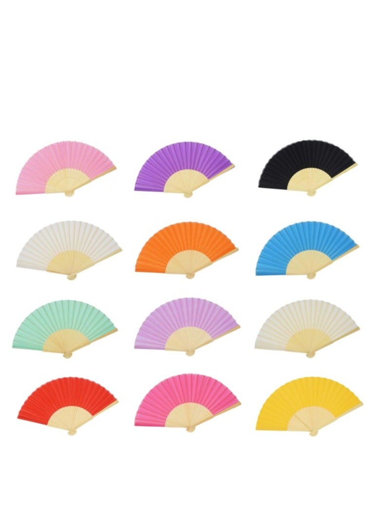 Folding Hand Fan - Multicolor 
