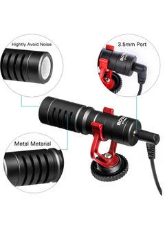 BOYA BOYA On Camera Shotgun Video Microphone by-MM1 YouTube Vlogging Facebook Livestream Recording Mic for iPhone Huawei Android Smartphone Canon Nikon Sony DSLR Cameras  - Image 3
