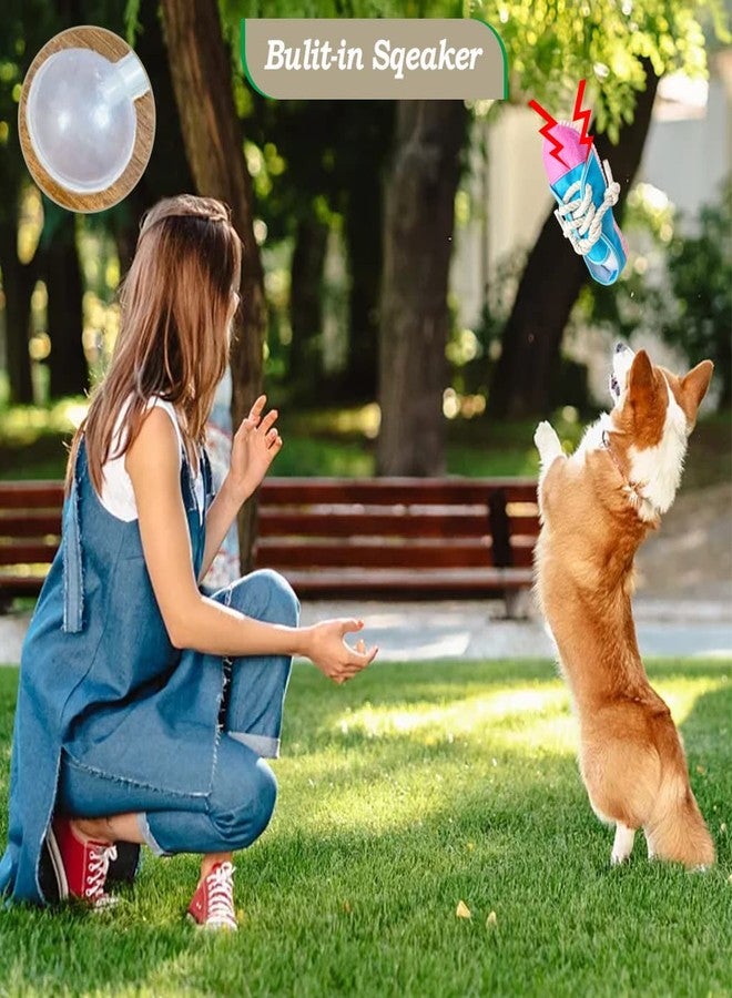 IFOYO Durable Squeaky Dog Chew Toy Safe Mini Sneaker Shape Interactive Pet Toy for Puppies, Small, Medium Dogs, Cats, Rabbits and Small Animals - Image 4