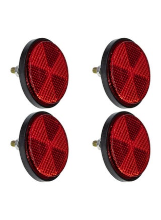 4Pcs Red Reflectors Motorcycle 2Inch Bicycle Reflectors With Bolts And Nuts Screw On Rear Reflective Round Motorcycle Safety Reflector For Bike Motorcycle Trucks Atv - pzsku/ZD9AB866F68DF0C5DFA5CZ/45/_/1694511378/3b203cb3-5751-4f48-a839-2335153b86bb
