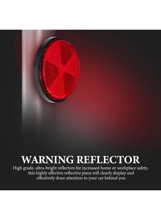 BESPORTBLE 4Pcs Red Reflectors Motorcycle 2Inch Bicycle Reflectors With Bolts And Nuts Screw On Rear Reflective Round Motorcycle Safety Reflector For Bike Motorcycle Trucks Atv  - Image 4