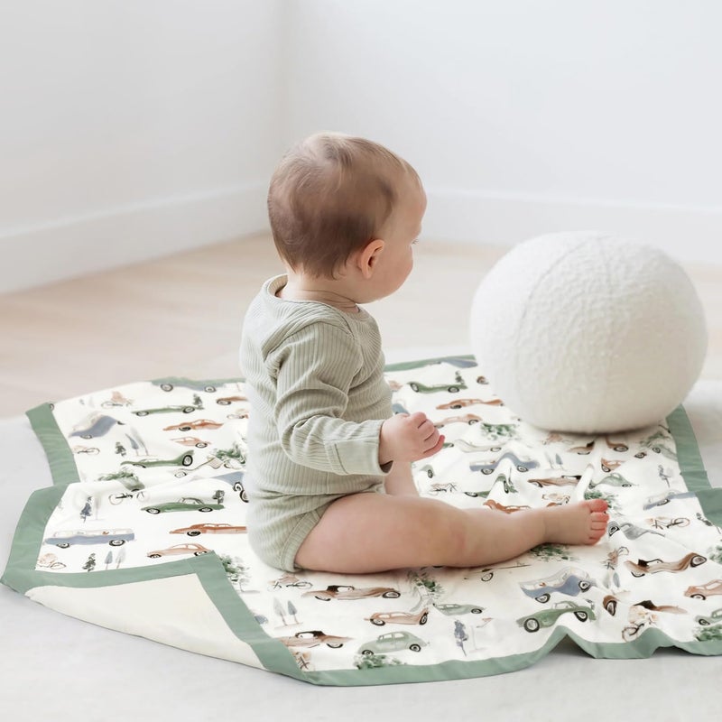 GRSSDER COTTON MASLON ANCILT DELLAYT - بطانيات شاشية ناعمة وذات حريرية ناعمة ومتنفس لألواح الأطفال الصغار والأطفال الصغار 6 طبقات قابلة للانعكاس لجميع المواسم 40 "× 50" " - Image 3