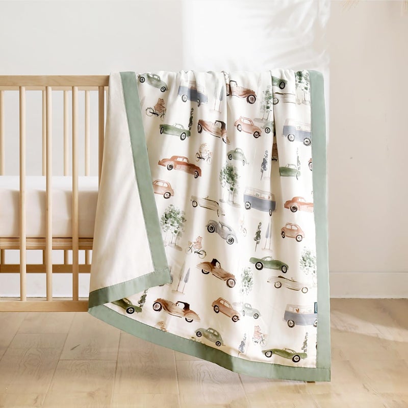 GRSSDER COTTON MASLON ANCILT DELLAYT - بطانيات شاشية ناعمة وذات حريرية ناعمة ومتنفس لألواح الأطفال الصغار والأطفال الصغار 6 طبقات قابلة للانعكاس لجميع المواسم 40 "× 50" " - Image 2