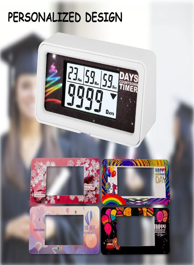 Jayron Backlight Digital 9,999 Days Countdown Timer Big LCD Display Count Down for Retirement Wedding Vacation Christmas Event Classroom Cruise - Image 3