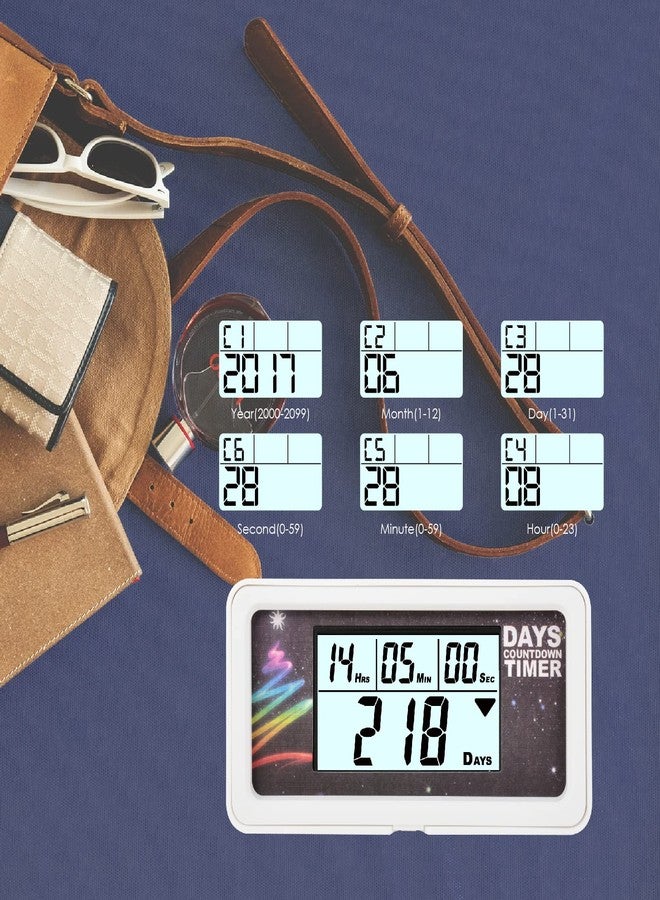 Jayron Backlight Digital 9,999 Days Countdown Timer Big LCD Display Count Down for Retirement Wedding Vacation Christmas Event Classroom Cruise - Image 2