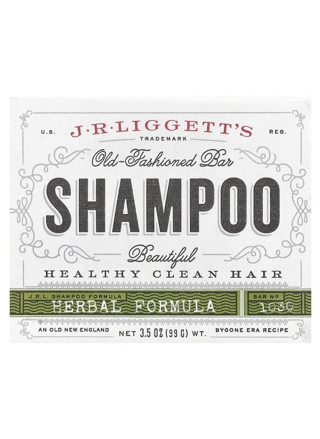 J·R·LIGGETT'S - J.R. Liggett's, Old Fashioned Shampoo Bar, Herbal Formula, 3.5 oz (99 g) - Image 1
