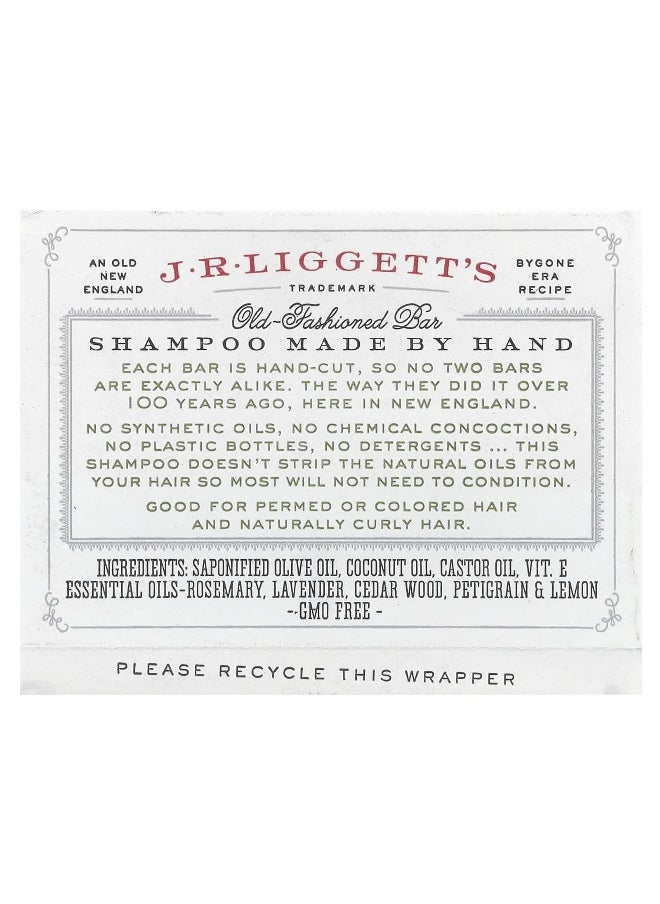 J·R·LIGGETT'S - J.R. Liggett's, Old Fashioned Shampoo Bar, Herbal Formula, 3.5 oz (99 g) - Image 1