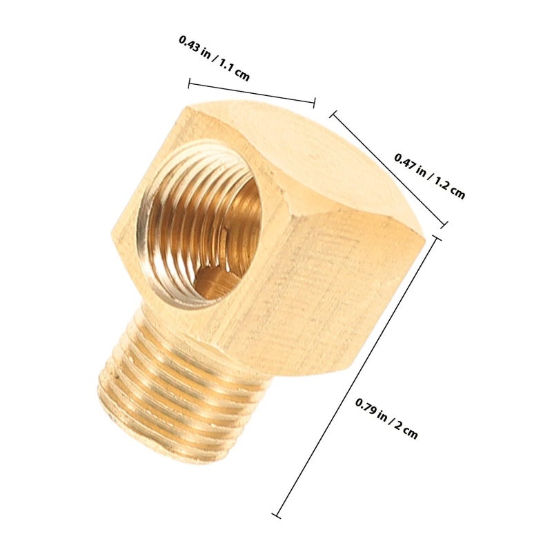 Brass 90 Degree Elbow Fitting 9 5mm To 12 7mm Male Female Thread For Hydraulic Gas Pipe - Image 3