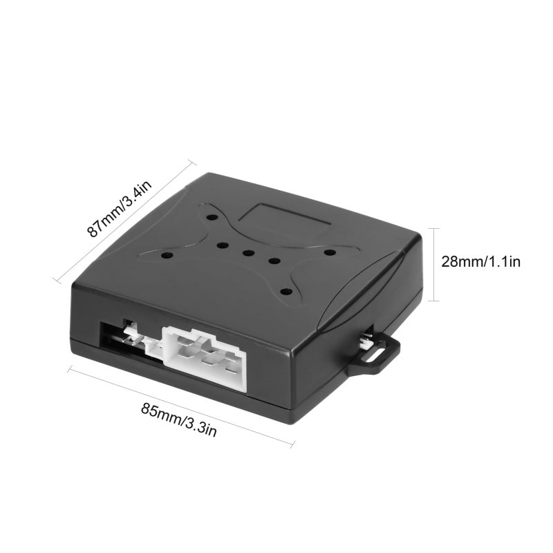 Car Alarm System: 12V Black Universal Anti-Theft System - Easy To Install One-Button Engine Start Stop for Most 12.0V Vehicles With RFID Keyless Entry - Image 2